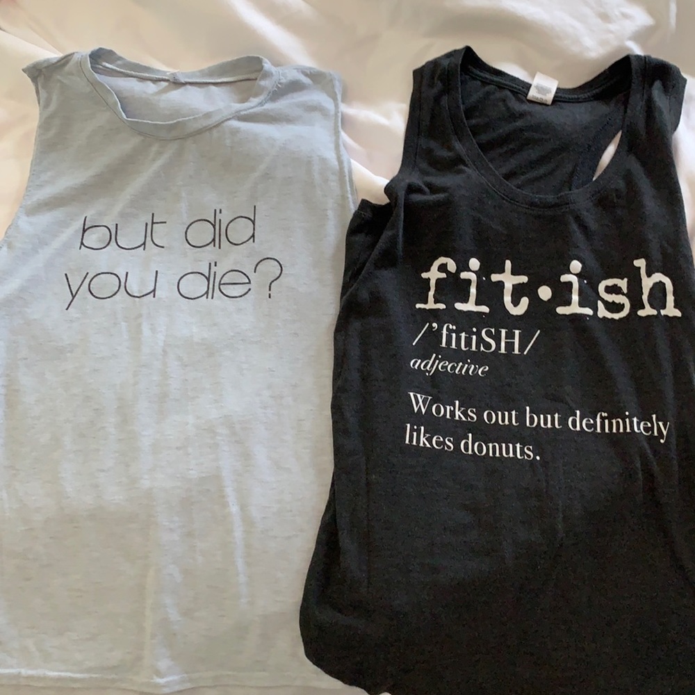 Fun workout tanks